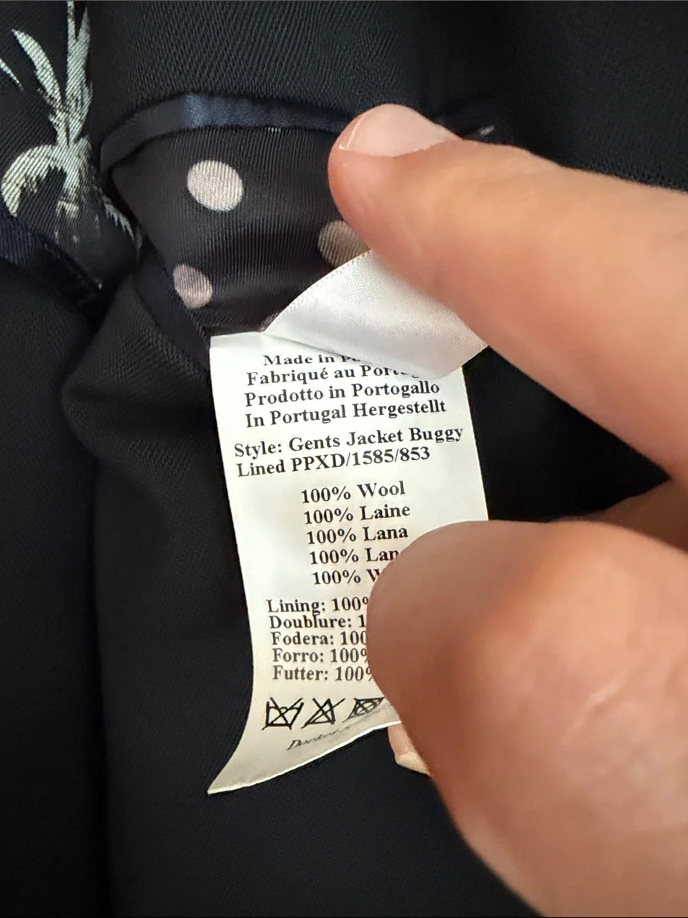 Paul Smith Black Blazer with Palm-Print Lining